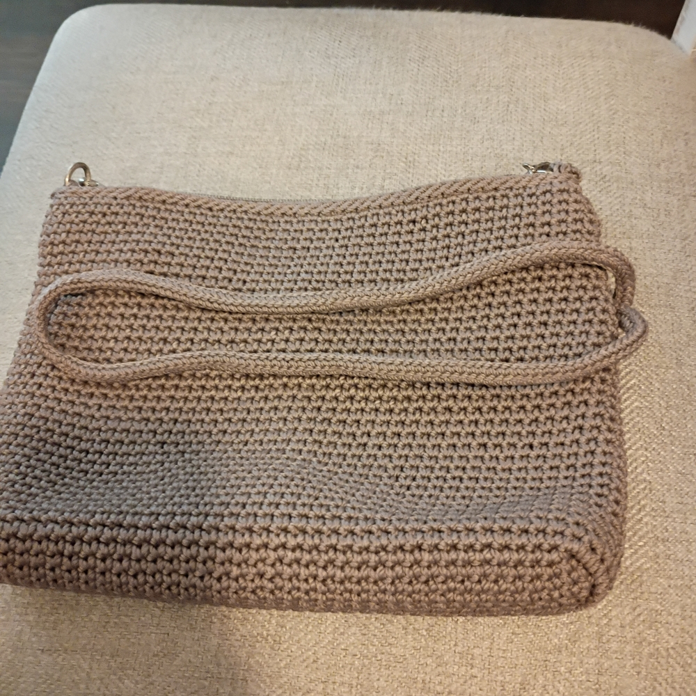 The Sak Tan Crochet Crossbody Bag